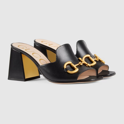 Horsebit High Heel Sandals