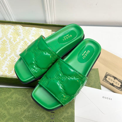 Trendy Embossed Flat Slippers
