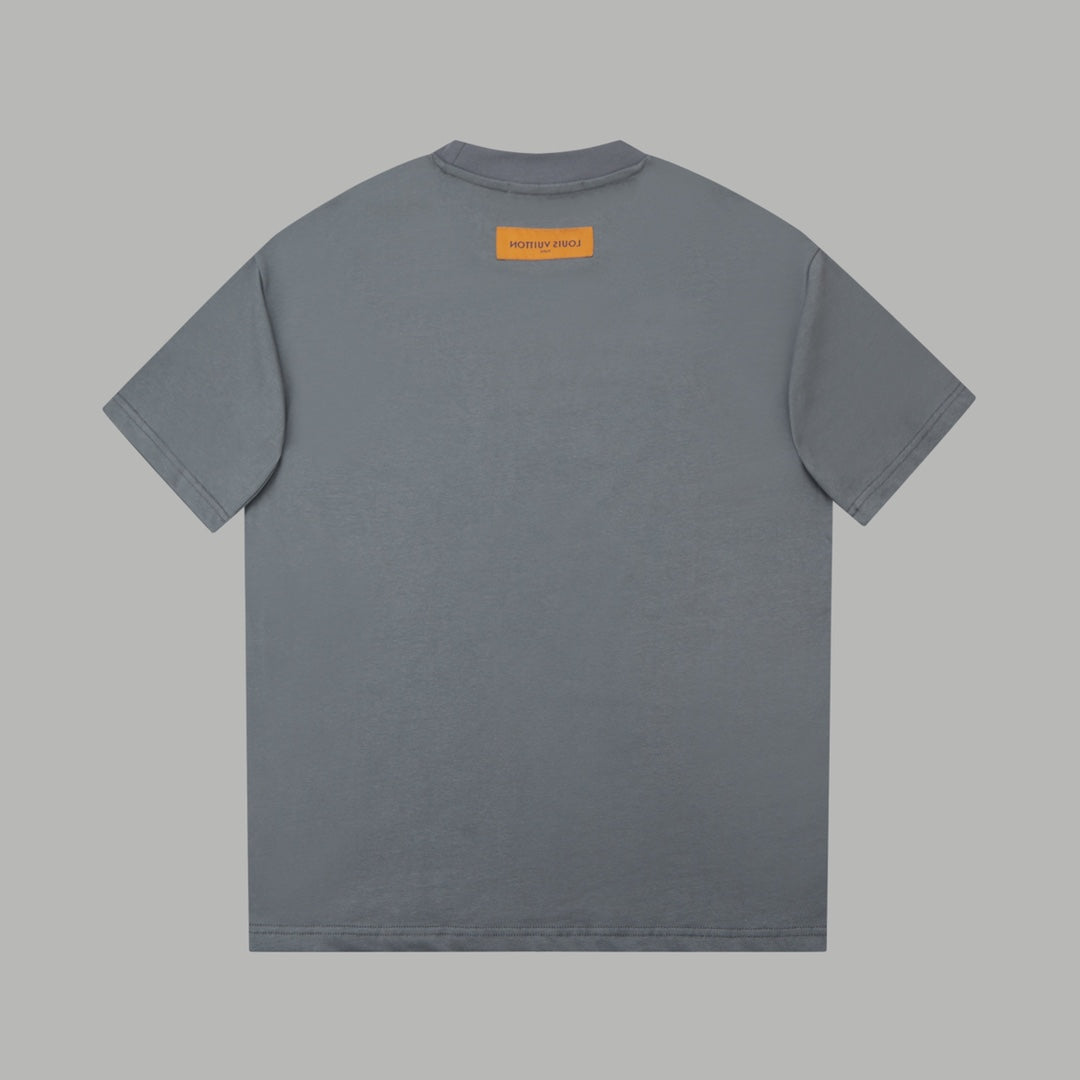 T-shirt à impression lettre simple
