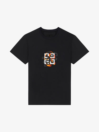 T-shirt imprimé classique flamme