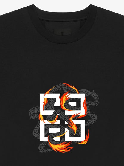 T-shirt imprimé classique flamme