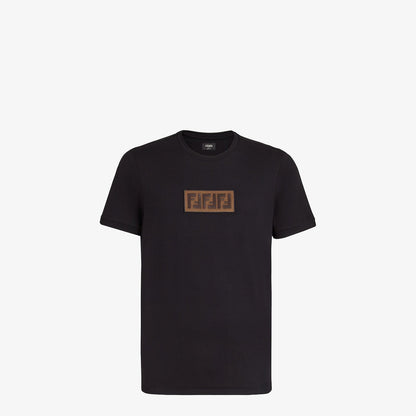 T-shirt imprimé étiquette marron