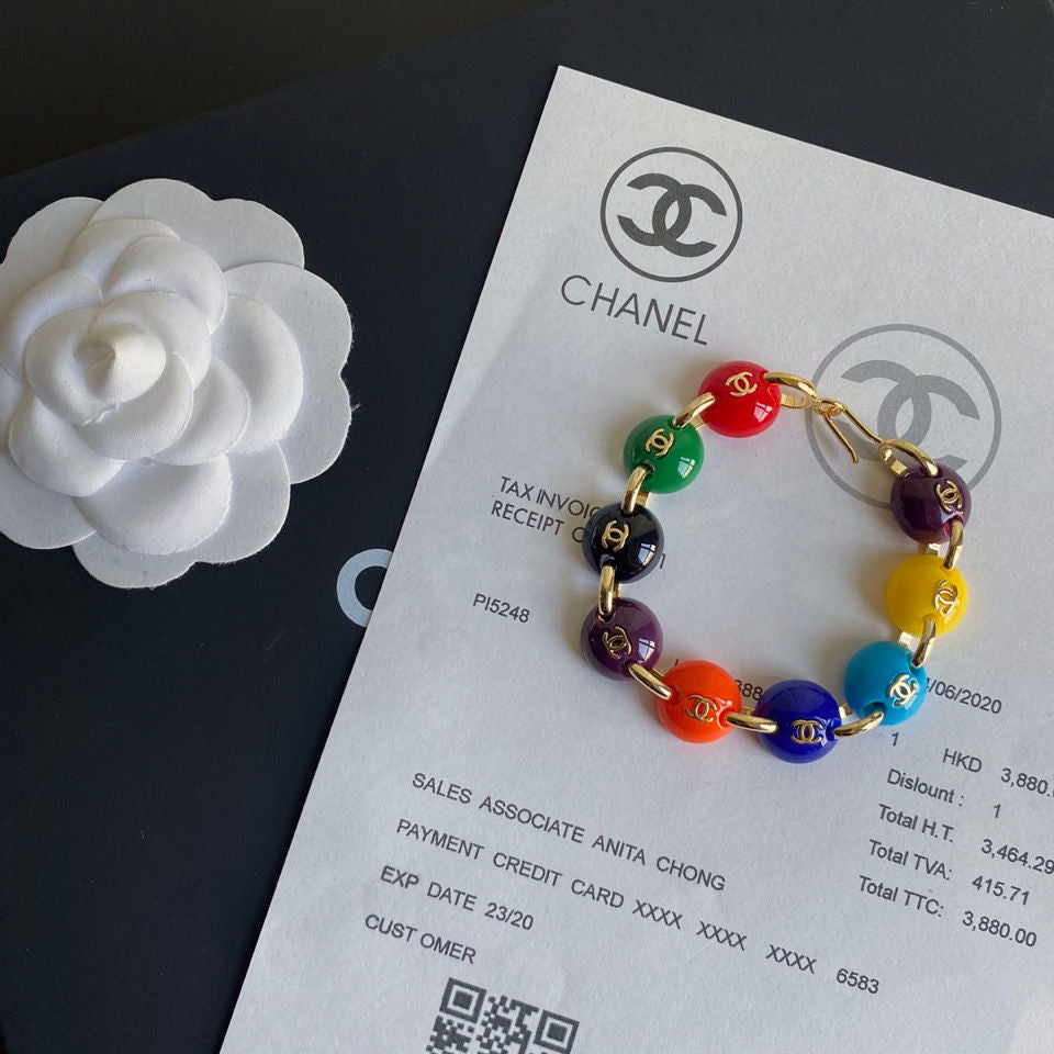 Pulsera de Cuentas Arcoíris con Temperamento