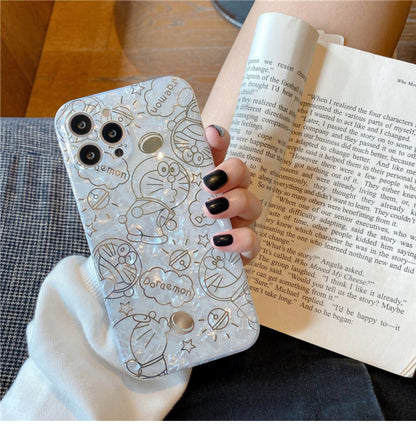 Jolie coque de téléphone dessin animé avec motif coquillage