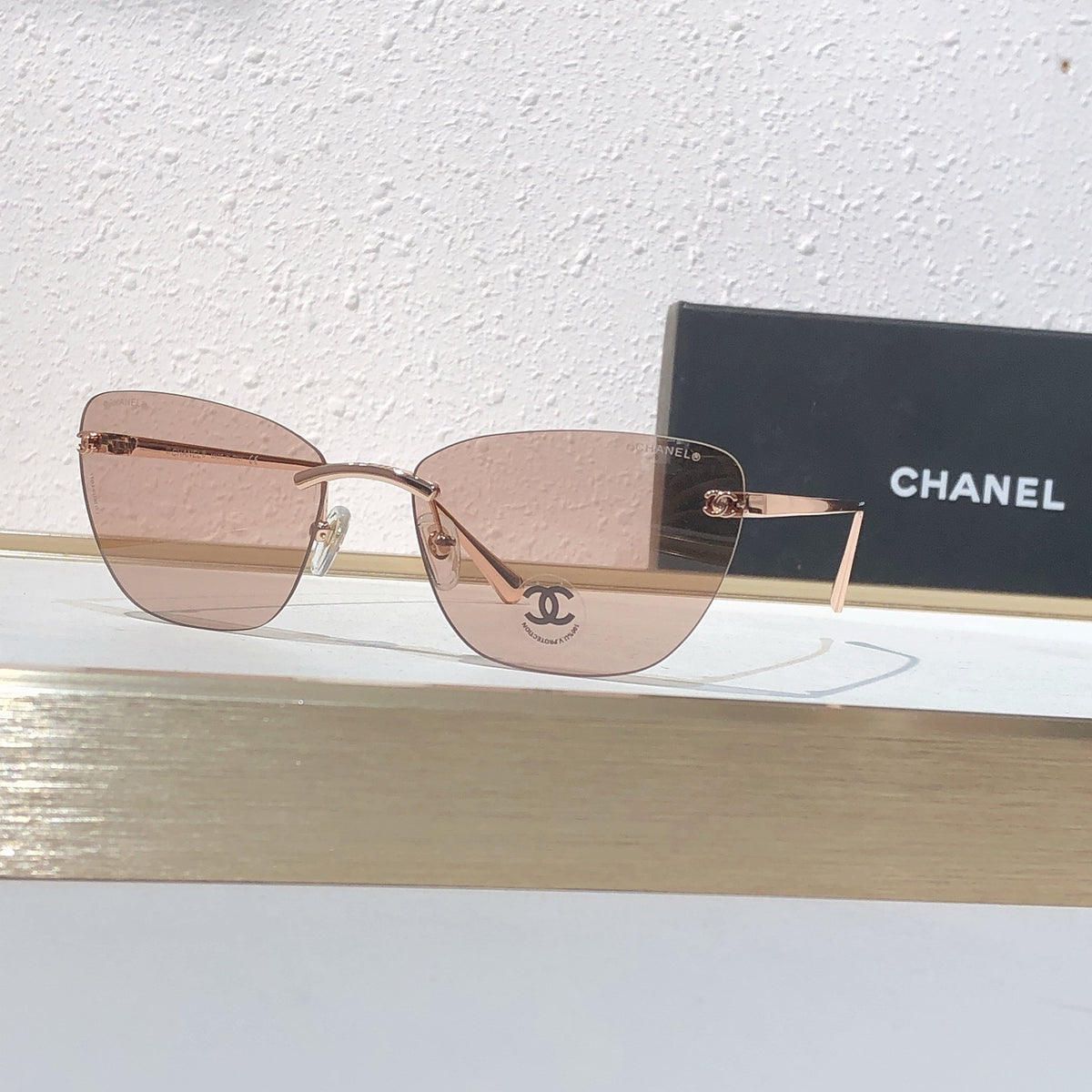 9 Color Rimless Cat-Eye Sunglasses 4286T