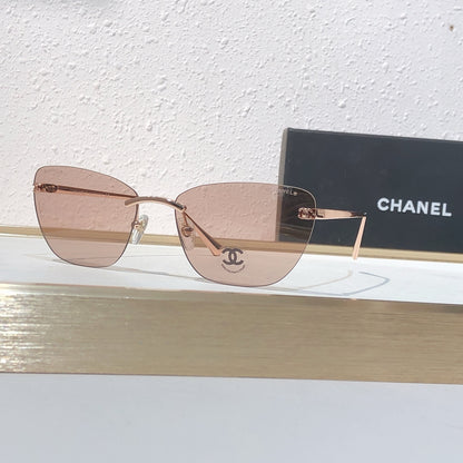 9 Color Rimless Cat-Eye Sunglasses 4286T