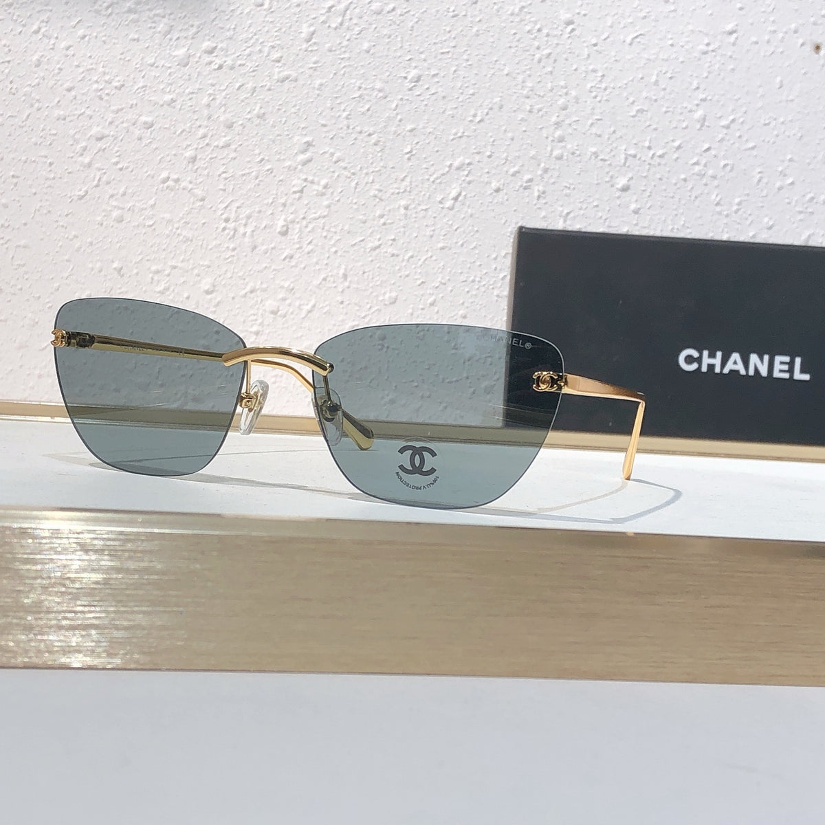 9 Color Rimless Cat-Eye Sunglasses 4286T