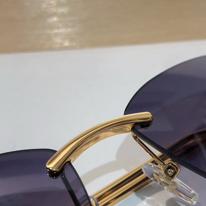 9 Color Rimless Cat-Eye Sunglasses 4286T