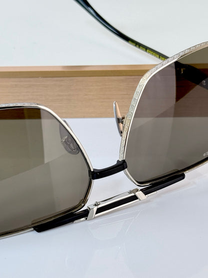 6 Color Hexagonal Double Bridge Aviator Sunglasses