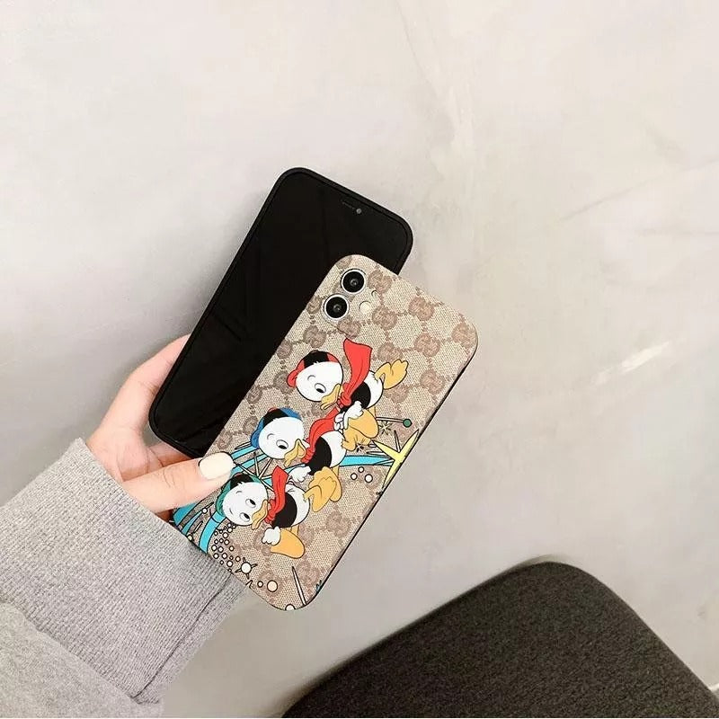 Jolie coque de téléphone canard à imprimé classique