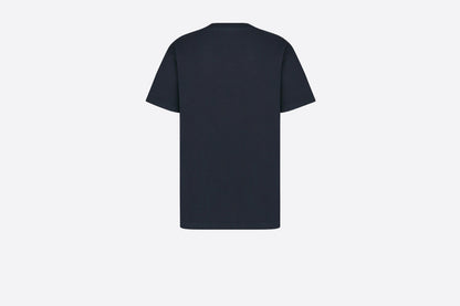 T-shirt ras du cou imprimé rectangulaire de la marque