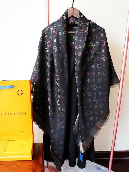 Écharpe en cachemire Monogram Shine
