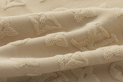 T-shirt en coton molletonné à carreaux