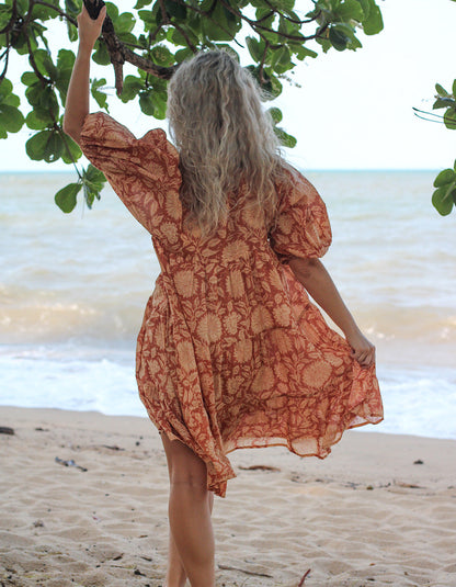 Robe courte Neera Masala - Doublée