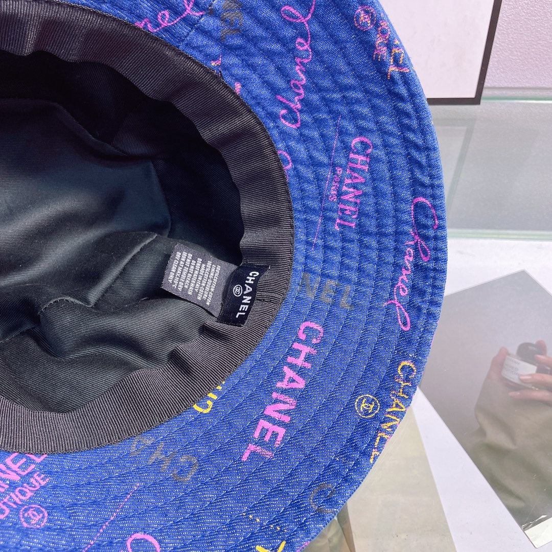 Sombrero tipo pescador con estampado de letras a la moda