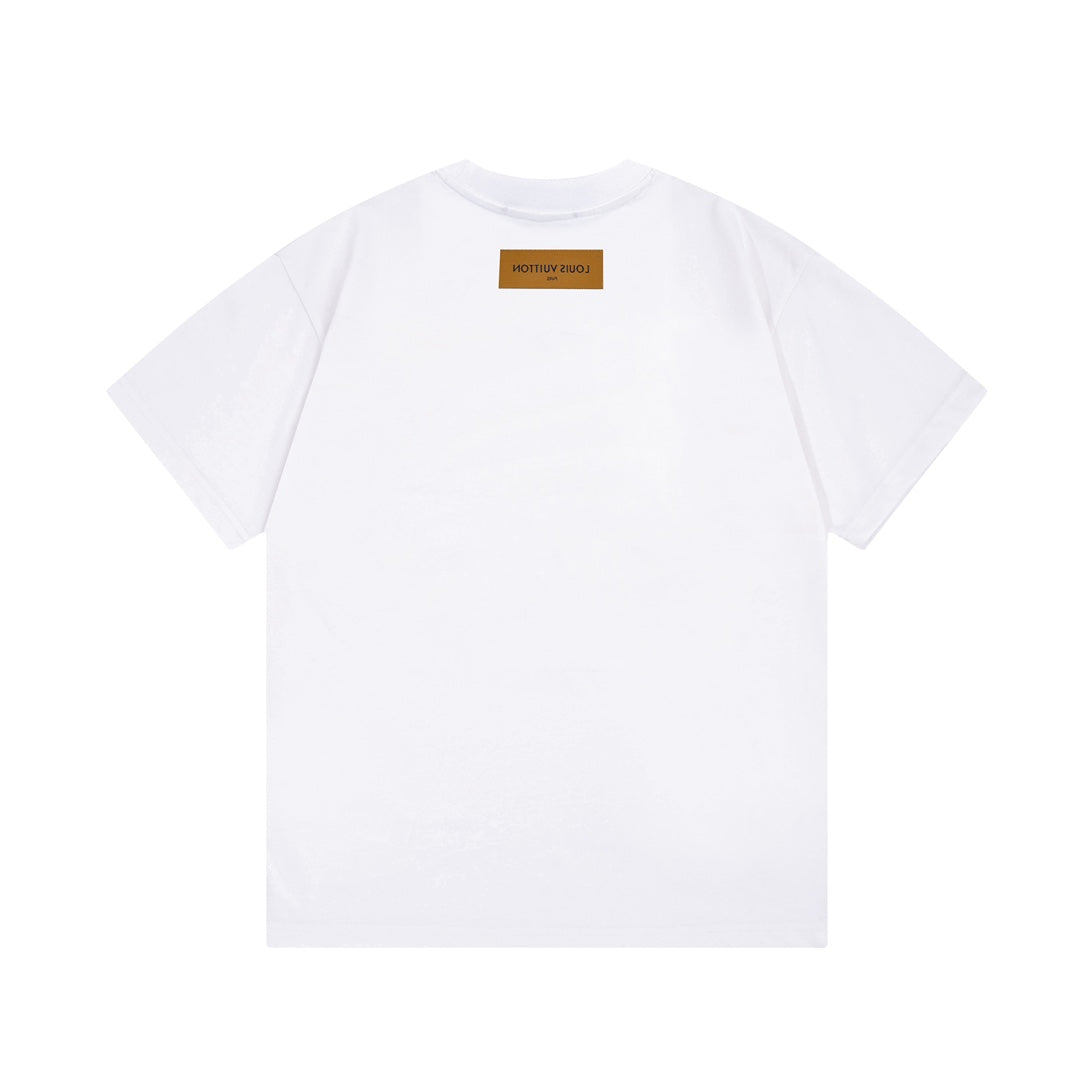 T-shirt imprimé lettres colorées