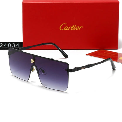 Nouvelles lunettes de soleil oversize sans monture pour hommes et femmes