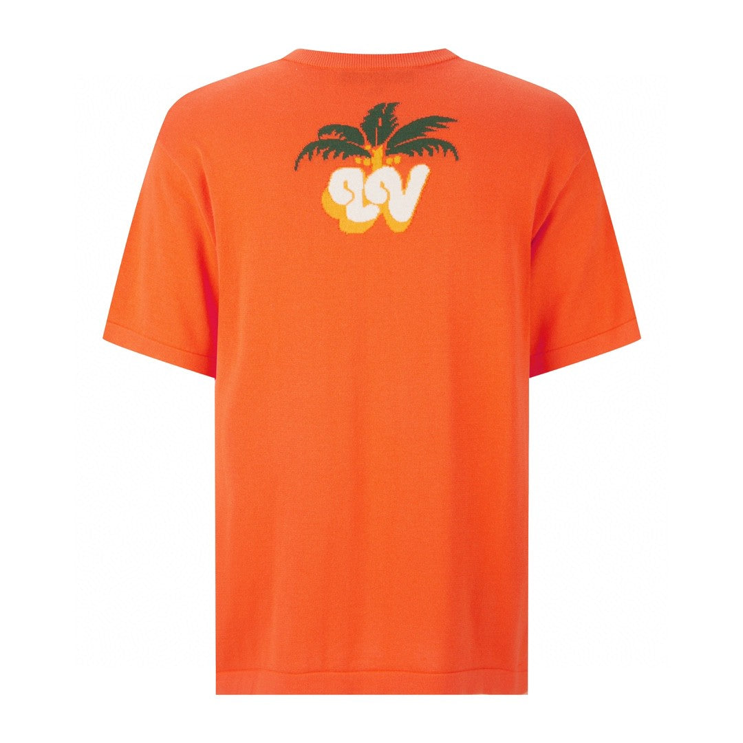 T-shirt en tricot motif cocotiers