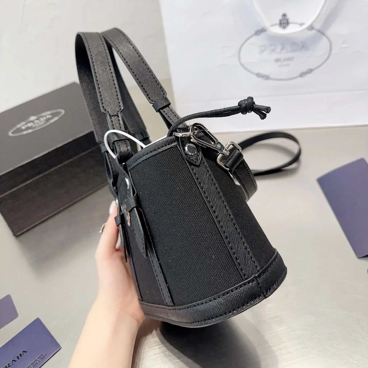 Triangular Logo Casual Handbag