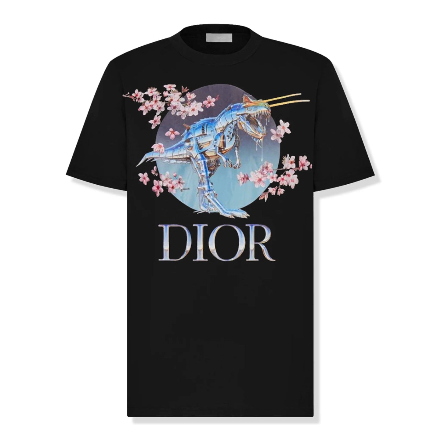 T-SHIRT NOIR IMPRIMÉ DINOSAURE