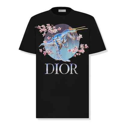 T-SHIRT NOIR IMPRIMÉ DINOSAURE