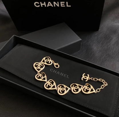 Pulsera Empalmada Doble C de Temperamento
