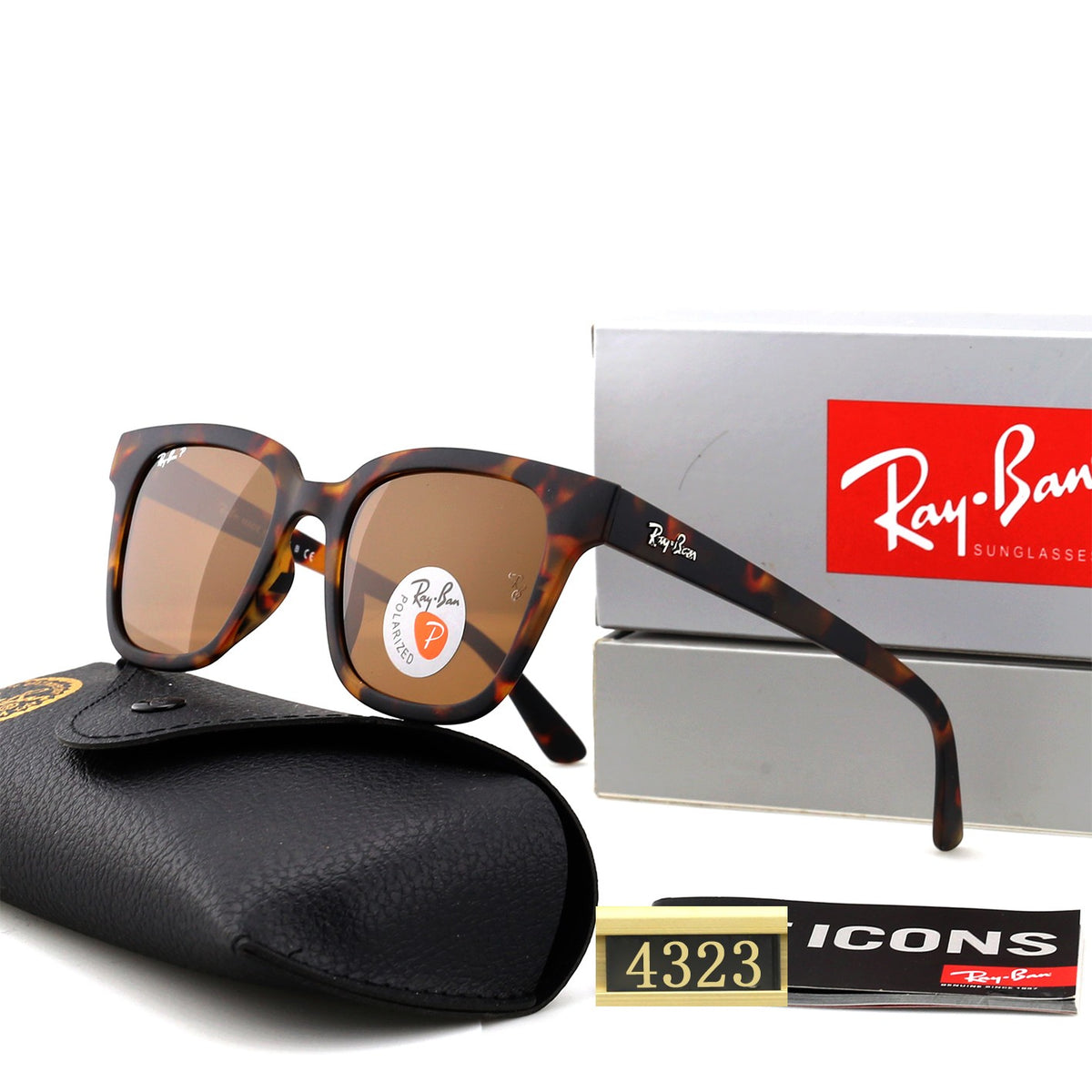 Bold Square Frame Sunglasses - 4323