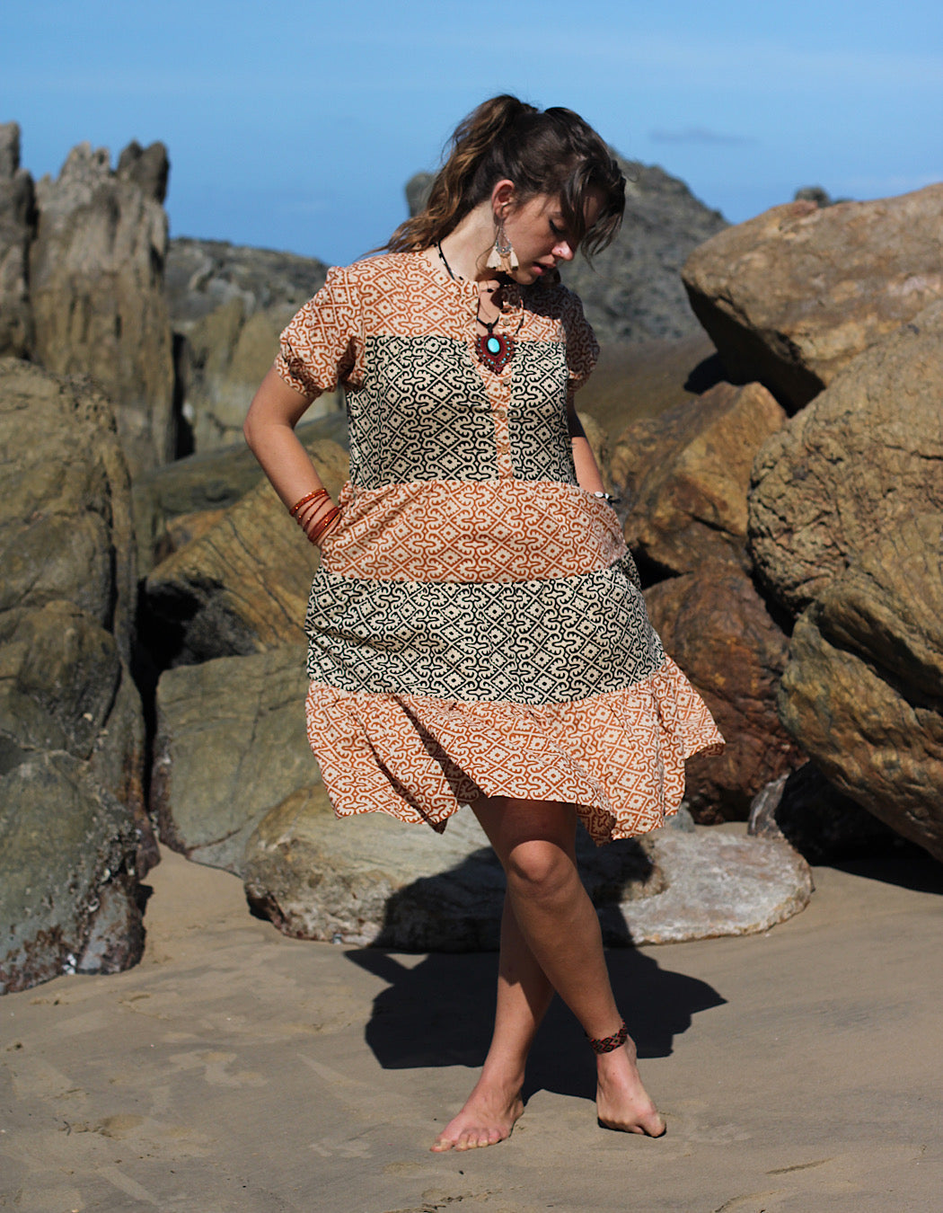 Robe courte Piya en Taal