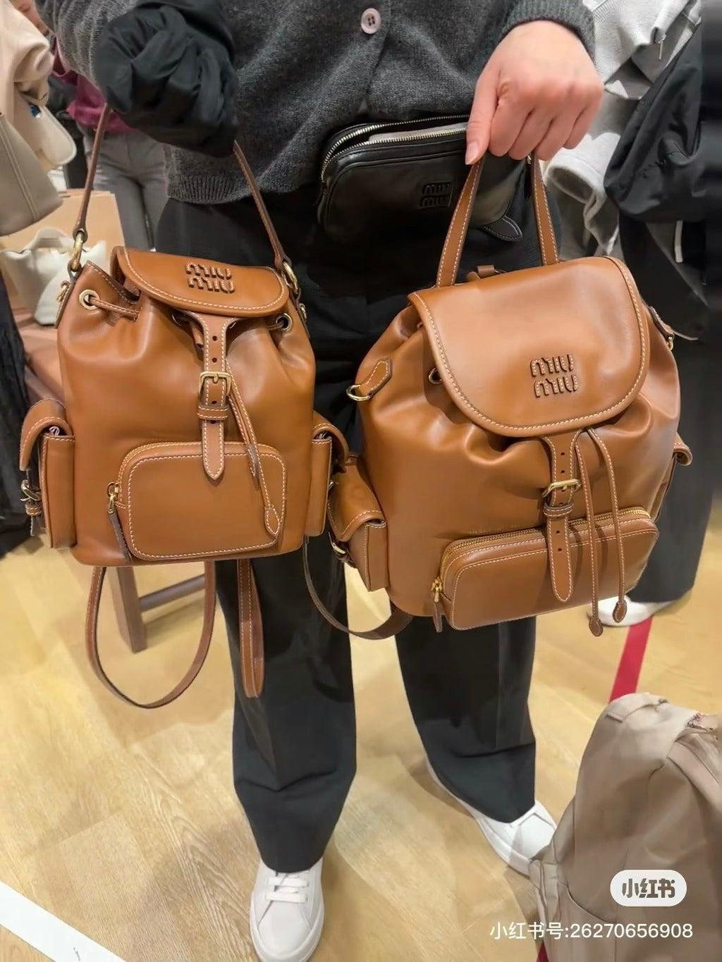 Minimalist Brown Leather Backpack | Small & Large Sizes 🤎