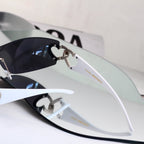 11 Color Y2K Rimless Wraparound Sunglasses - 51007