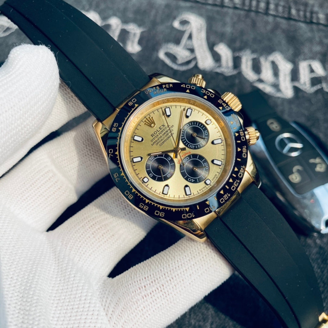 Premium Stainless Steel Mechanical Chronograph Watch 6 Color Options Classic Sport Luxury Style