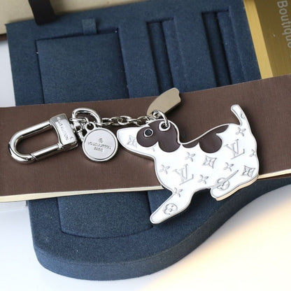 Porte-clés pour chien monogrammé