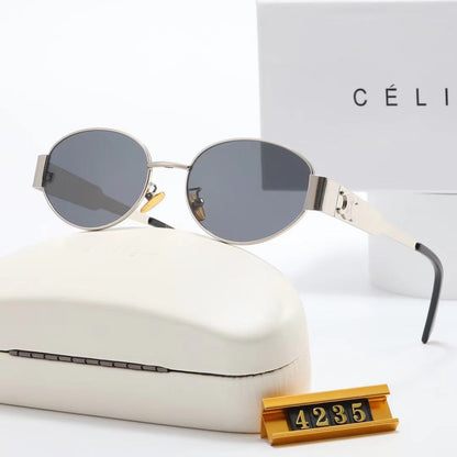Nouvelles lunettes de soleil rétro en métal