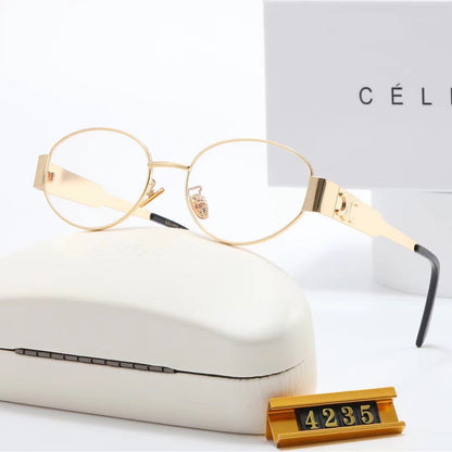Nouvelles lunettes de soleil rétro en métal