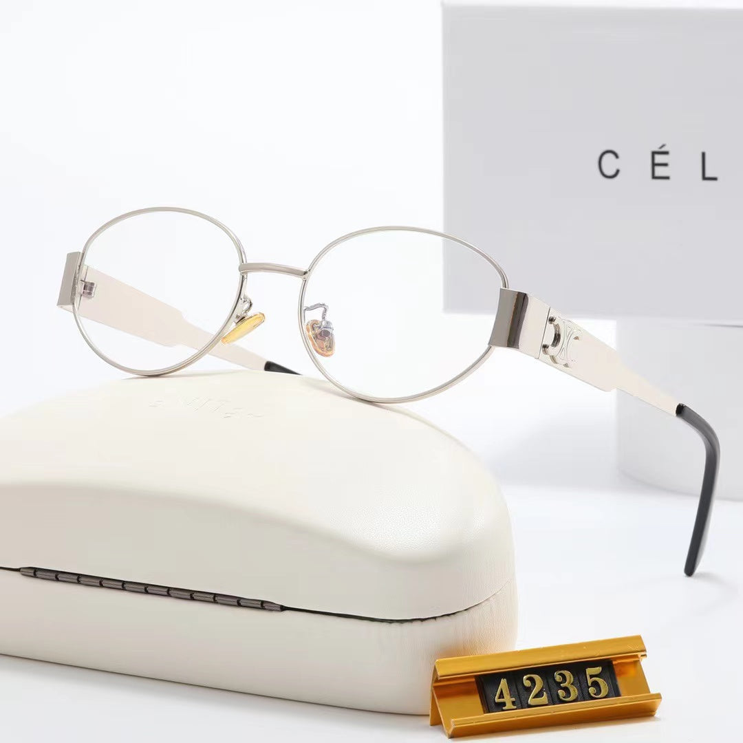 Nouvelles lunettes de soleil rétro en métal
