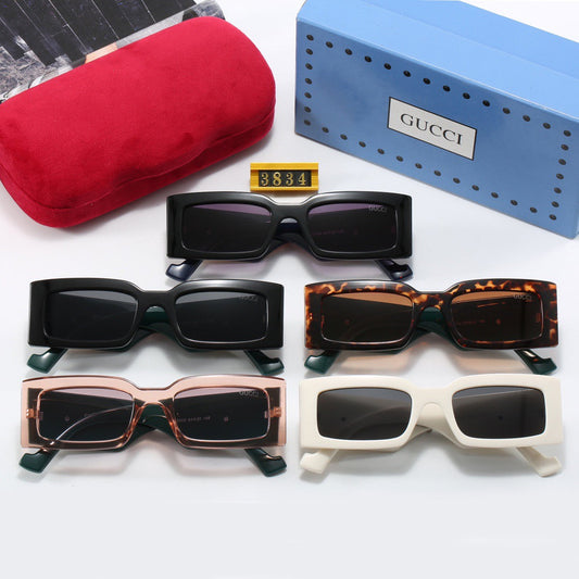 Gafas de sol de lujo con montura cuadrada y forma de ojo de gato