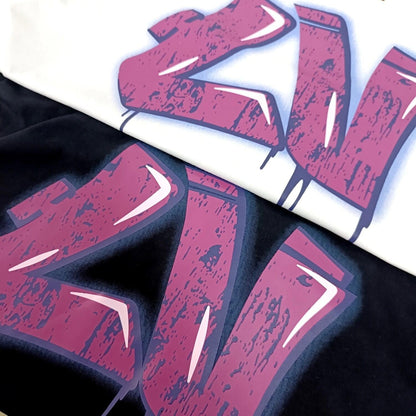 t-shirt à imprimé graffiti
