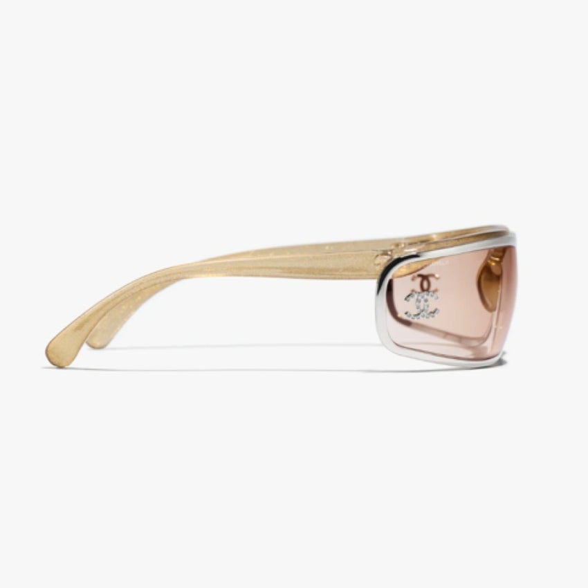 Lunettes de soleil bouclier pour femme