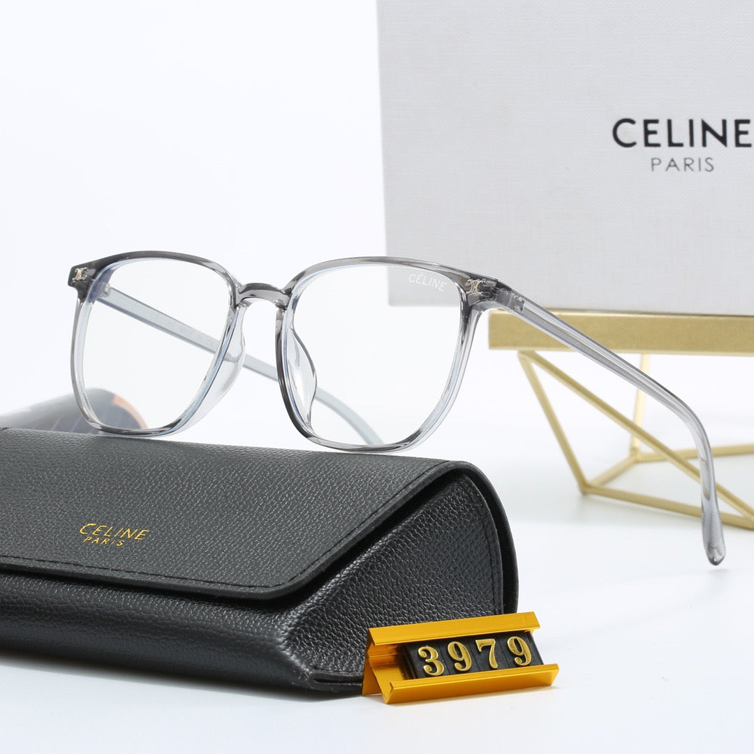 Lunettes à monture carrée transparente