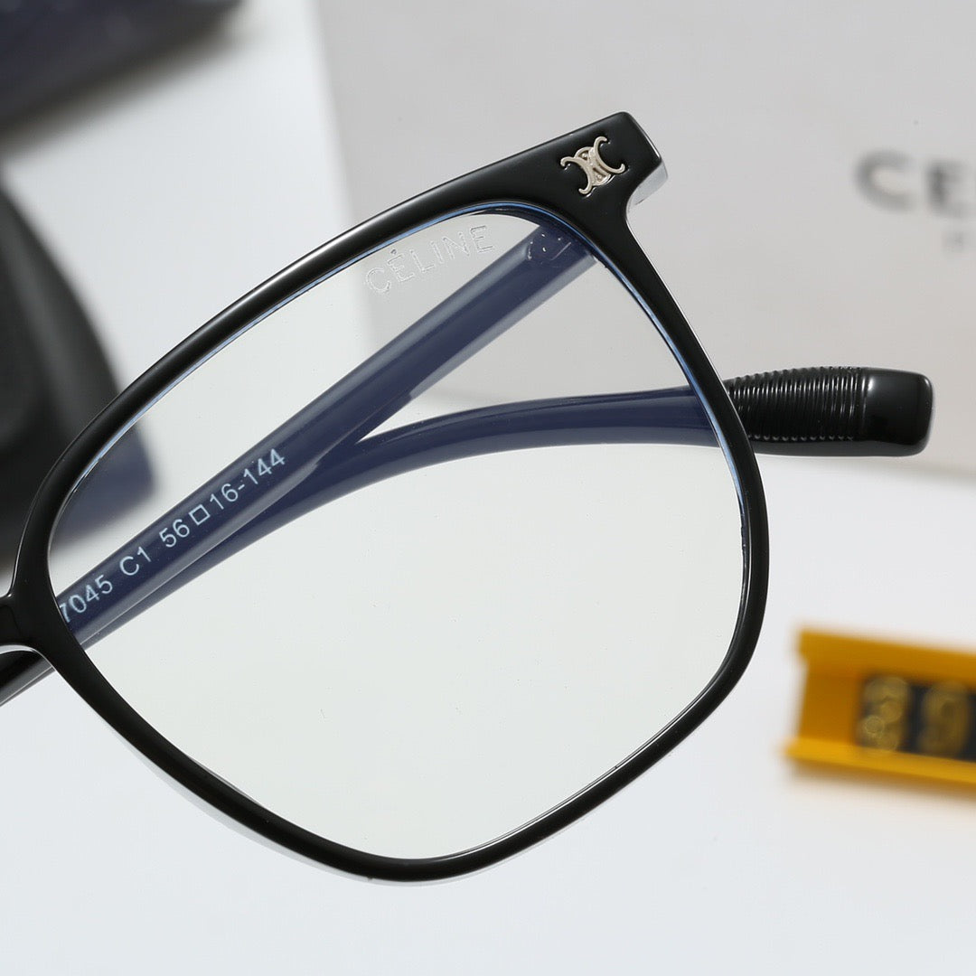 Lunettes à monture carrée transparente