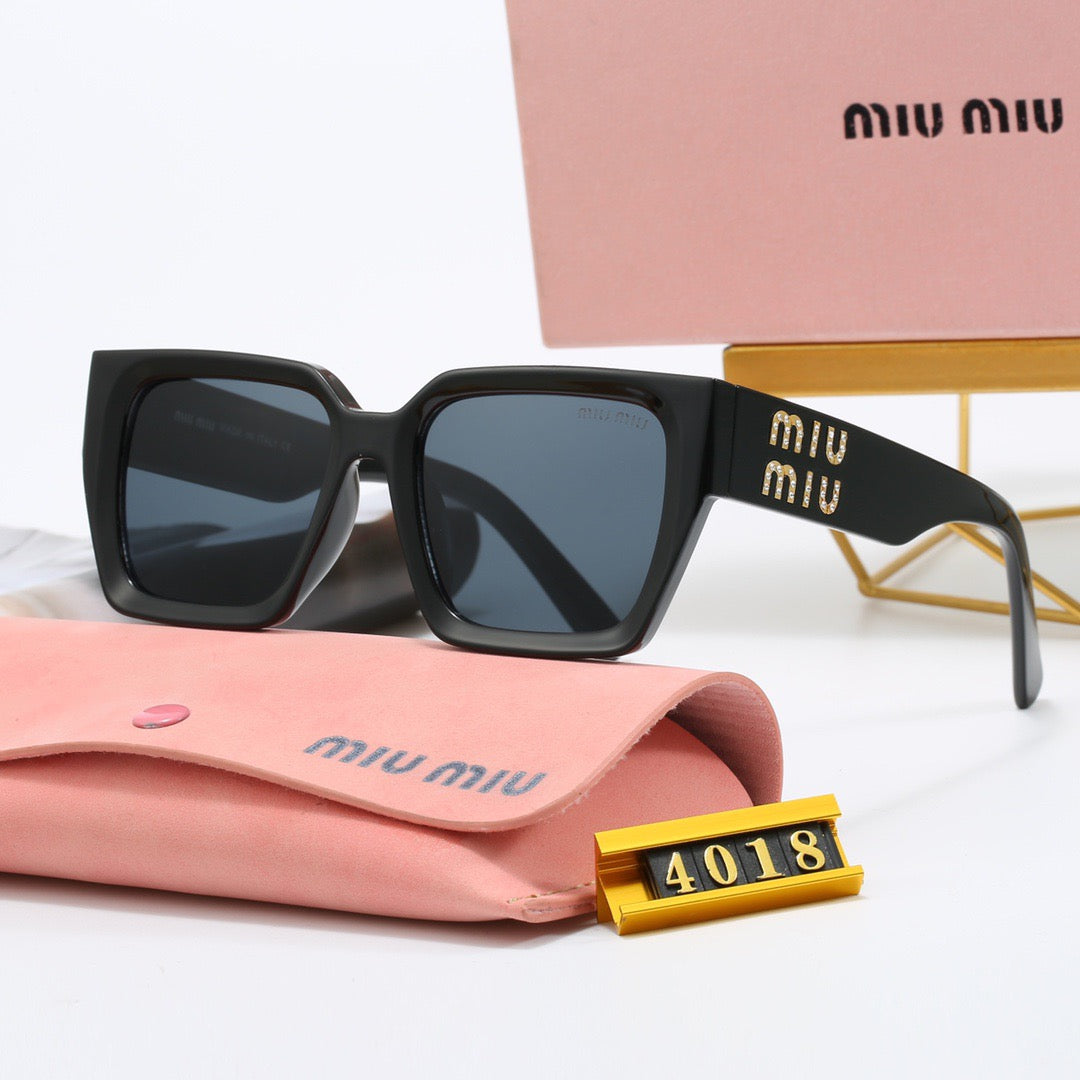 Lunettes de soleil universelles de luxe à monture carrée