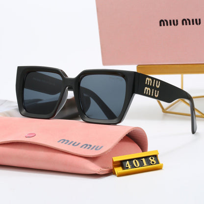 Lunettes de soleil universelles de luxe à monture carrée
