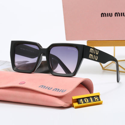 Lunettes de soleil universelles de luxe à monture carrée