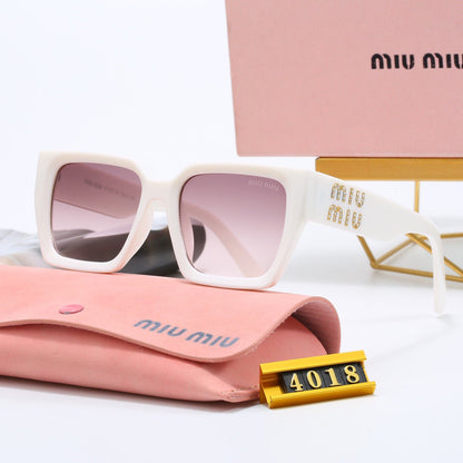 Lunettes de soleil universelles de luxe à monture carrée