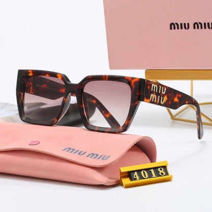 Lunettes de soleil universelles de luxe à monture carrée