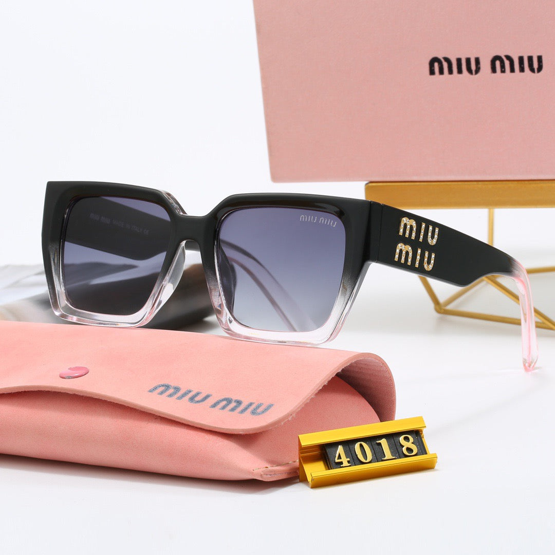 Lunettes de soleil universelles de luxe à monture carrée
