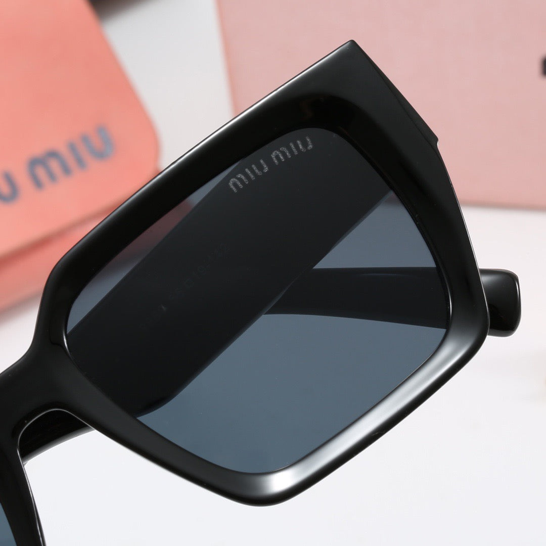 Lunettes de soleil universelles de luxe à monture carrée