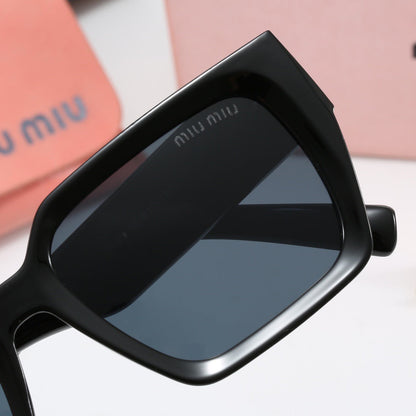 Lunettes de soleil universelles de luxe à monture carrée