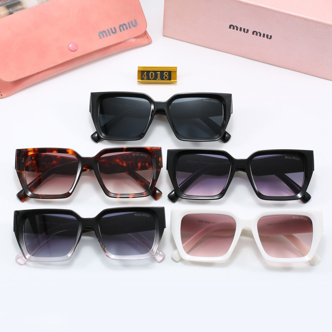 Lunettes de soleil universelles de luxe à monture carrée