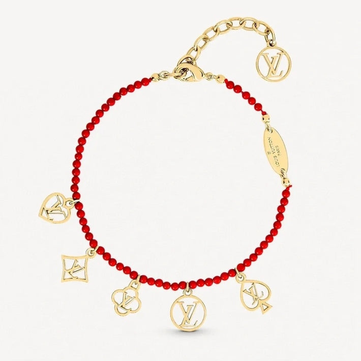 Bracelets Pendentifs Breloques "Game On" rouges